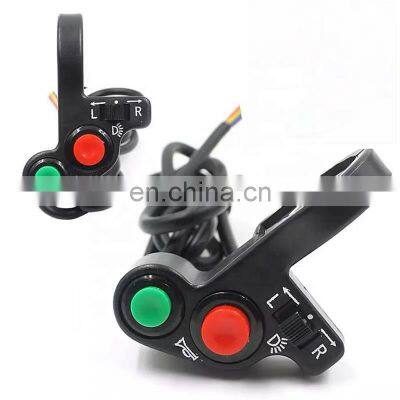 Factory electric bike three in one switch turn signal horn headlight motorcycle multifunction switch