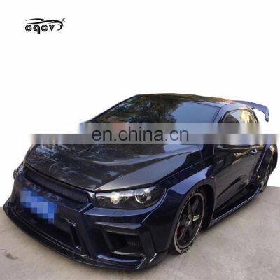 Good Fitmen As-pec Style Wider Body Kit for Volkswagen Scirocco Front Bumper Rear Bumper Side Skirts Hood Wider Fender Spoiler