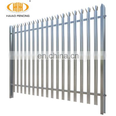 W Pale Galvanized Steel Palisade Fence Prices