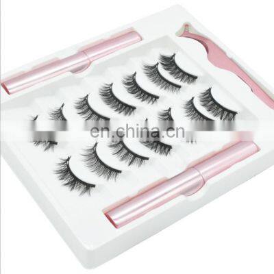 2021 Newest styles magnetic eyeliner and magnetic lashes 3d wholesale magnetic eyelashes