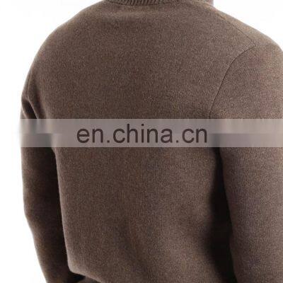 Men Winter Thick Knitted Wool Cashmere Cardigan photo-3