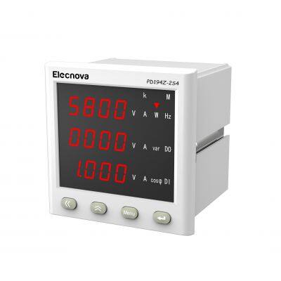 Elecnova PD194Z-2S4 digital display panel mount three phase AC multifunction electricity power meter