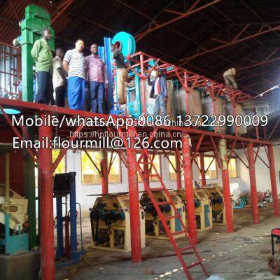 Hot sale wheat flour mill machine/wheat roller mill/grain meal making equipment