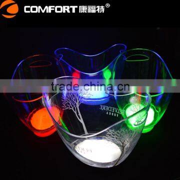 Eco-Friendly Feature Cheap Clear Acrylic Led Beer Bucket photo-6