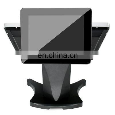 15'' Touch Screen All in One POS System Wifi/Dual Screen Cash Register/Built-in 8inch Customer Display Cashier POS Machine photo-2