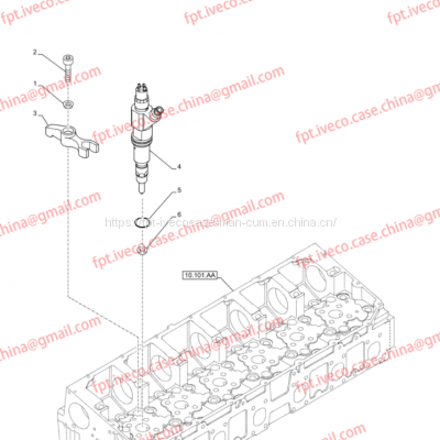 FPT IVECO CASE Cursor9 F2CFE614A*B041/F2CGE614F*V004 5802431166 Fuel injector bracket504127841