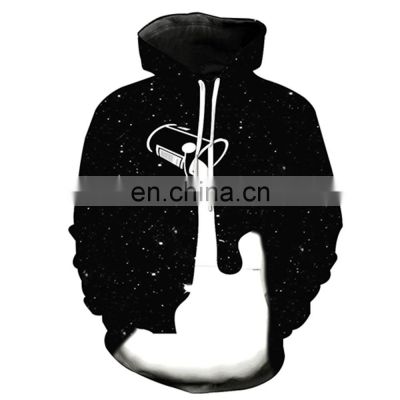 Factory Custom Tilt The Milk Bottle  Printed  Polyester Men Sweatershirt With Hoodies Pullover