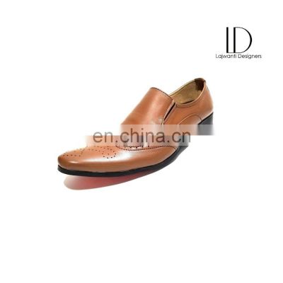 Men leather shoes elegant design with other sizes high quality handmade leather shoes