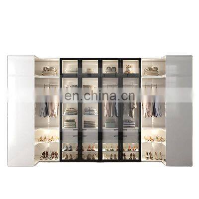 Special Design Widely Used Bedroom Wardrobe Tempered Glass Closet