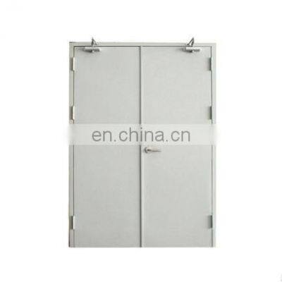 fireproof wood steel fire proof door with push bar