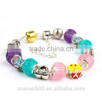 TG10 European Beaded bracelet with charm for summer jewelry