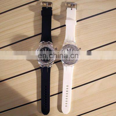 N771 Children Student Colorful Geneva Quartz Digital Silicone Watches Flashing Sport Luminous LED Light Designer Watch photo-5