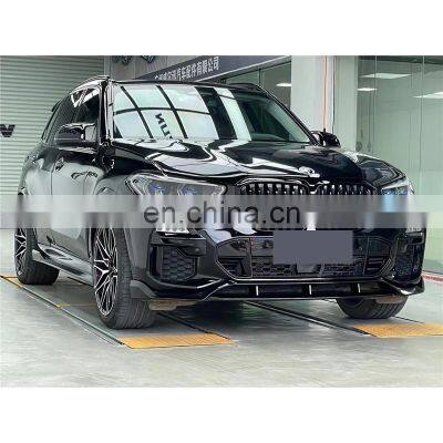 Runde Top Quality For BMW X5 G05 2018+ Upgrade Black Series Carbon Fiber Body Kit Front Lip Rear Diffuser Side Skirts Spoiler