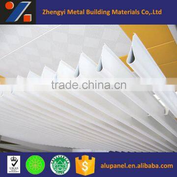 suspended ceiling system water drop shape aluminum ceiling