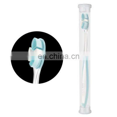 Private Label Extra Soft Toothbrush Ultra Soft-bristled Bamboo Teeth Brush Micro-nano 20000 Floss Bristle Effect for Adult photo-4