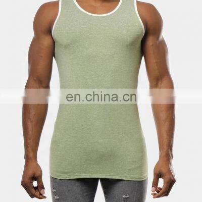 OEM Gym Singlets Mens Tank Tops S GYM Tank Top Sports Clothes Stringer Bodybuilding Fitness Men Fashion Custom Cotton Spandex photo-5