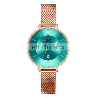 CURREN 9037 Special Stainless Steel Strap Ladies Watch High Quality Complete Calendar Ladies Watch Ladies Fashion Casual Watch