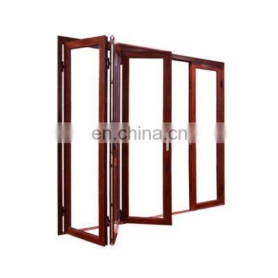 Low Price Aluminum Frame Soundproof Glass Stack Bifold Accordion Bi Folding Door