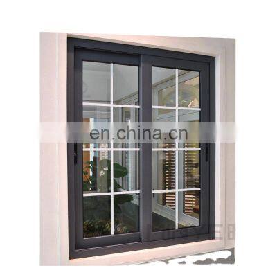 security double glass grill design sliding windows for house