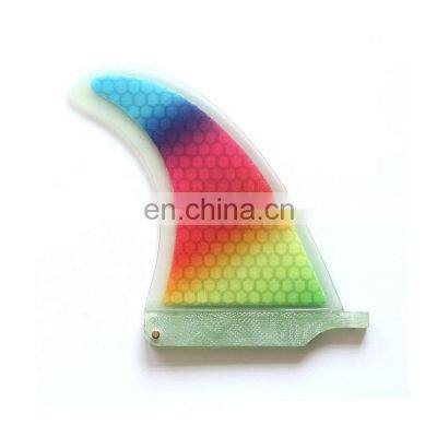 High Quality Multi-color Single Center Surfboard Fins With Carbon Honeycomb SUP Carbon Fin Professional photo-3
