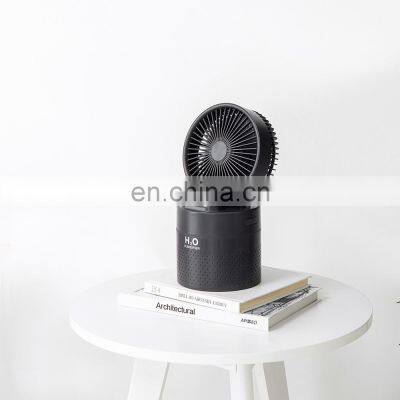2021 Portable Desktop Mini Fan& Humidifier Usb Rechargeable Battery Table Small Air Cooling Fan for Summer Gift photo-5