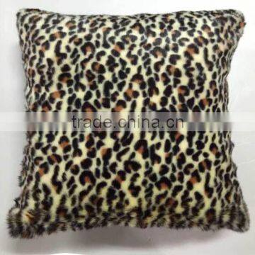 leopard faux fur luxury decorative pillows