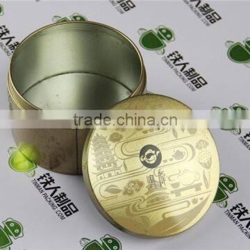 Small empty silver printing tin sugar case chocalate tea tin metal box