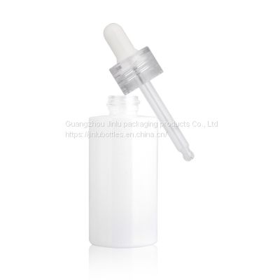 30ml round dropper essential oil bottle spot thick bottom cosmetic glass bottle 30ml flat shoulder original liquid essence liquid bottle