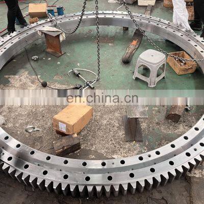 Mechanical Excavators Single Row Cross Roller Heavy Duty Slewing Bearing