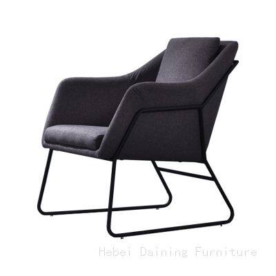 Upholstered Sofa Chair Metal Frame DS-05