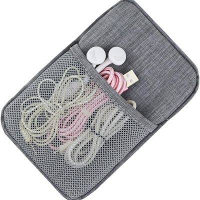 Electronic Accessories Bag,Digital Gadget Organizer Case,Gray photo-4
