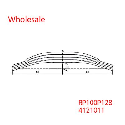 RP100P128, 4121011  Traily Trailer Parabolic Spring Hand Trolley Wholesale For ADR