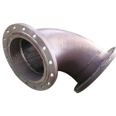 Wodon CCO wear resistant pipe with flange for coal power and steel plant