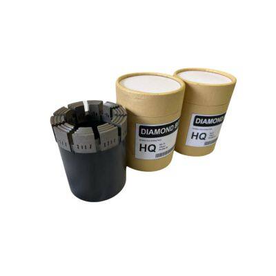 BQ NQ HQ PQ impregnated diamond core drill bits wireline coring barrels
