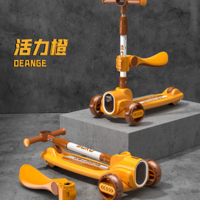 Children's Scooter 1-3 Year Old Baby Plastic Sliding 3-in-1 Paddle/One Click Folding Scooter for Children（Wechat:13510231336） photo-5