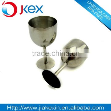 Stainless steel metal goblet