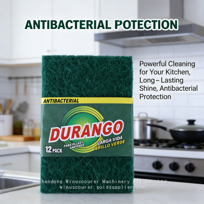 Heavy Duty Scourer Pad Household Cleaning Cloth Polyester Scouring Pad