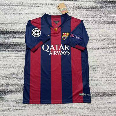 1415 Барса ретро футболка № 10 в стиле Месси. Короткая рукав ретро футболка