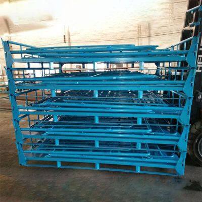 Heavy-Duty Collapsible Steel Pallet Rack for Fabric Roll and Auto Parts