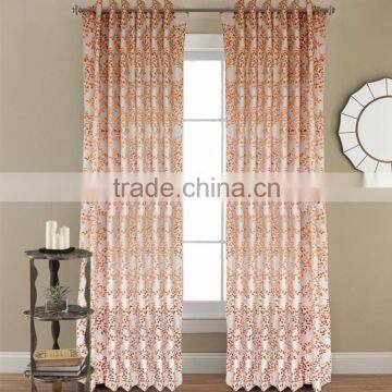 2016 New design Embroidered floral curtains CT26