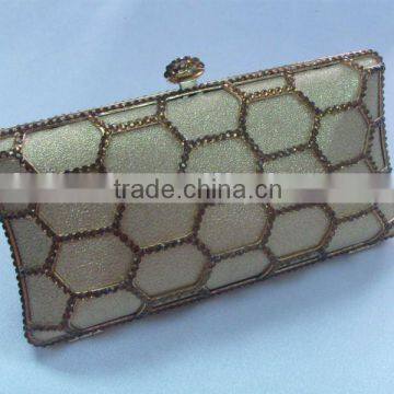 evening bag factory sell diamond evening clutch bags with acrylic flower