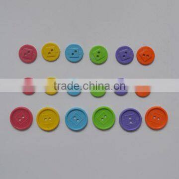 Multiple Color 2-hole Plastic Buttons for Children / Kids Sewing Buttons photo-2