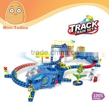 Track Train Set block education toys for children