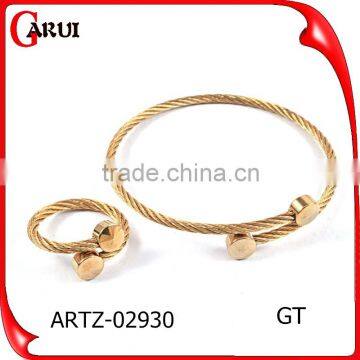 2016 hot new arrivals bangles stainless steel wire bangle bracelet jewelry sets 2016