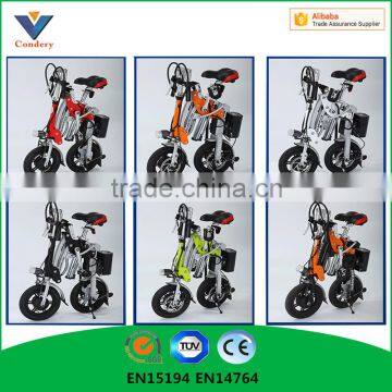 Linthium battery folding ebike in electric bicycle
