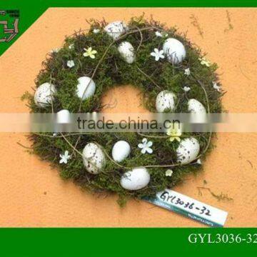 natural material Easter door decorative egg wreaths