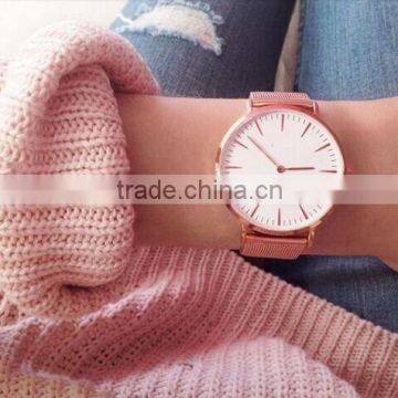 2016 New Product Fashion Vogue Mesh Strap Wrist Watch For Girls photo-6