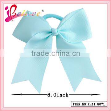 Free sample available high quality no fade no smell ribbon bow with elastic loop (XH11-8071)