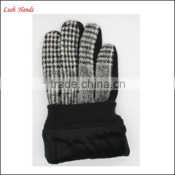 ladies delicate factory woolen gloves lining with polyester