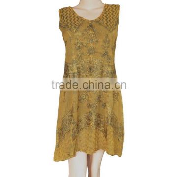 Sleeveless woman blouse Designer embroidery Skirt Feather Casual Dress